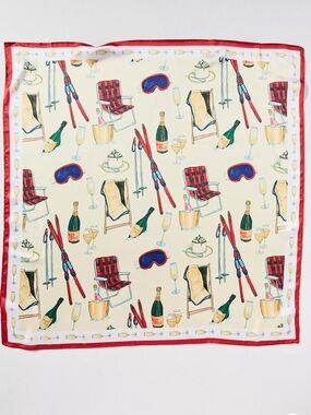 Anthropologie Nikki Ackerman Apres Ski Square Scarf